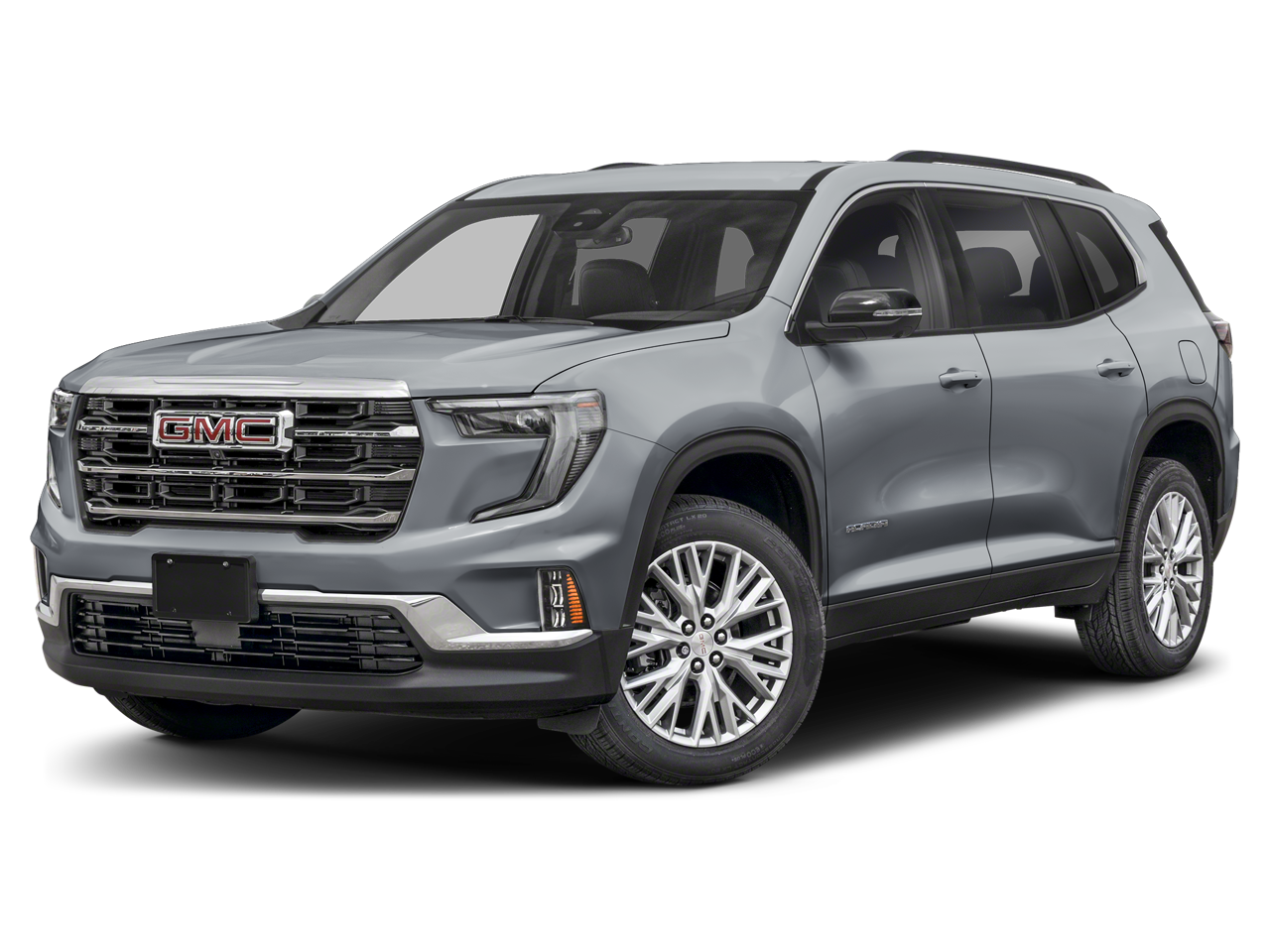2026 GMC Acadia Elevation in Glacier White Tricoat — front three-quarter view