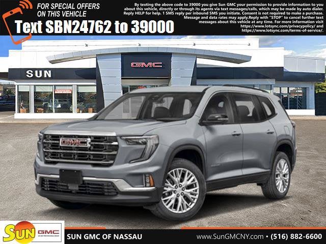 2026 GMC Acadia Elevation in Sterling Metallic — front three-quarter view