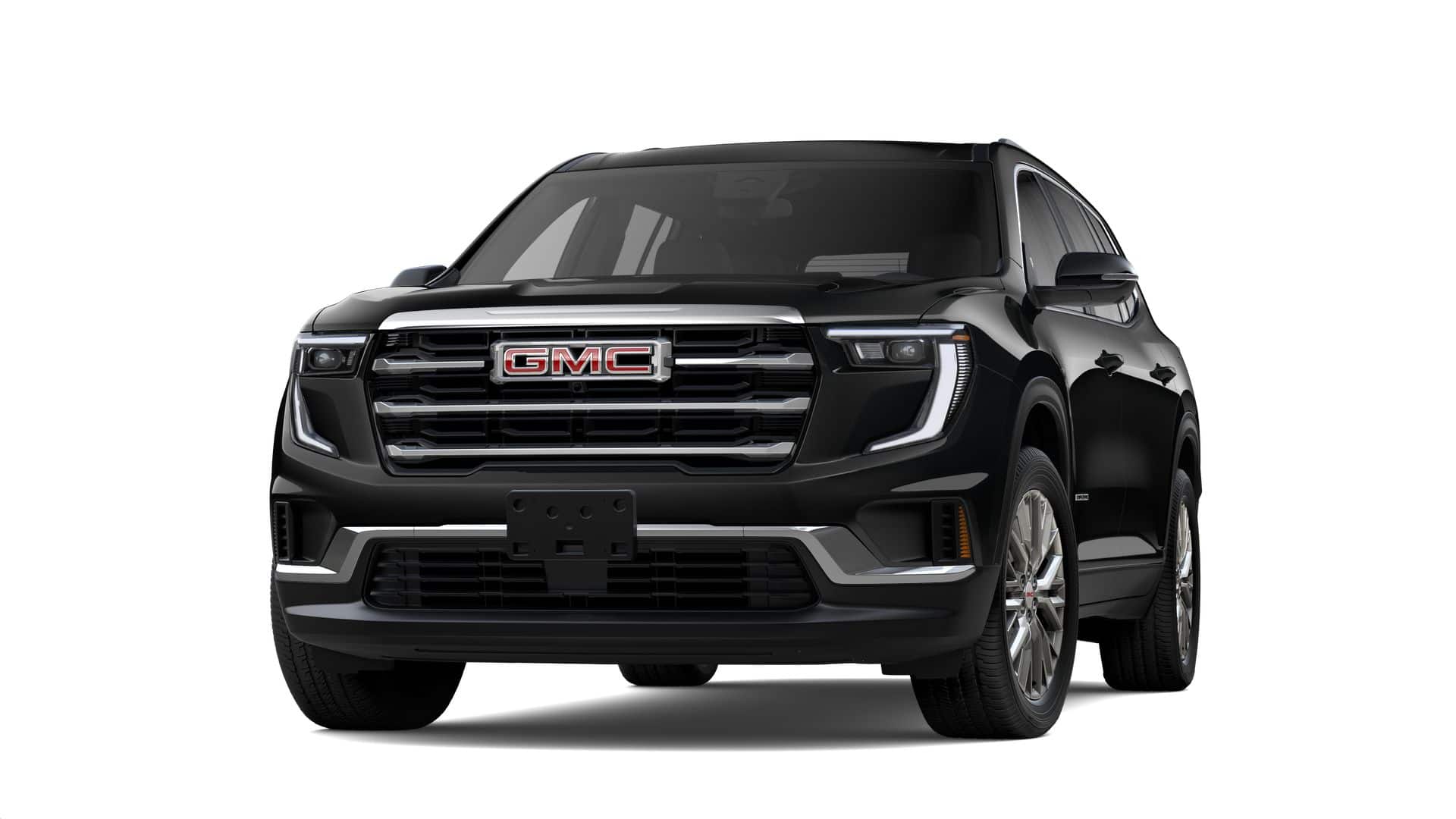 2026 GMC Acadia Elevation in Ebony Twilight Metallic — front three-quarter view