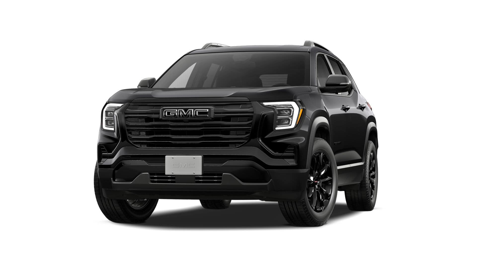 2027 GMC Terrain AWD Elevation in Ebony Twilight Metallic — front three-quarter view