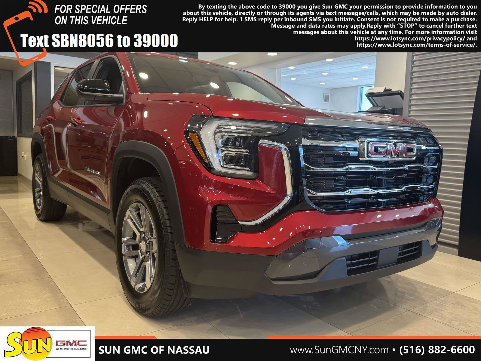 2026 GMC Terrain Elevation in Volcanic Red Tintcoat — front three-quarter view