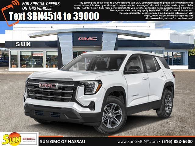 2026 GMC Terrain Denali in Summit White — front three-quarter view